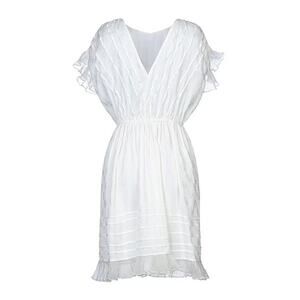 Isabel Marant NWT White V-neck Marisa Mini Dress Women’s Sz 6 EU 38